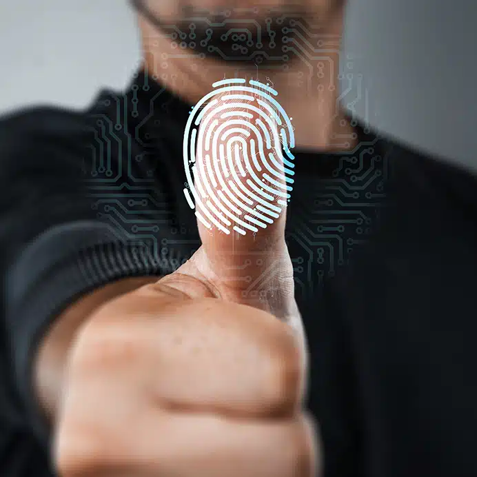Fingerabdruck für das Fingerabdruck Scanner Kassensystem Touch Add-On Erweiterung der Kassensoftware