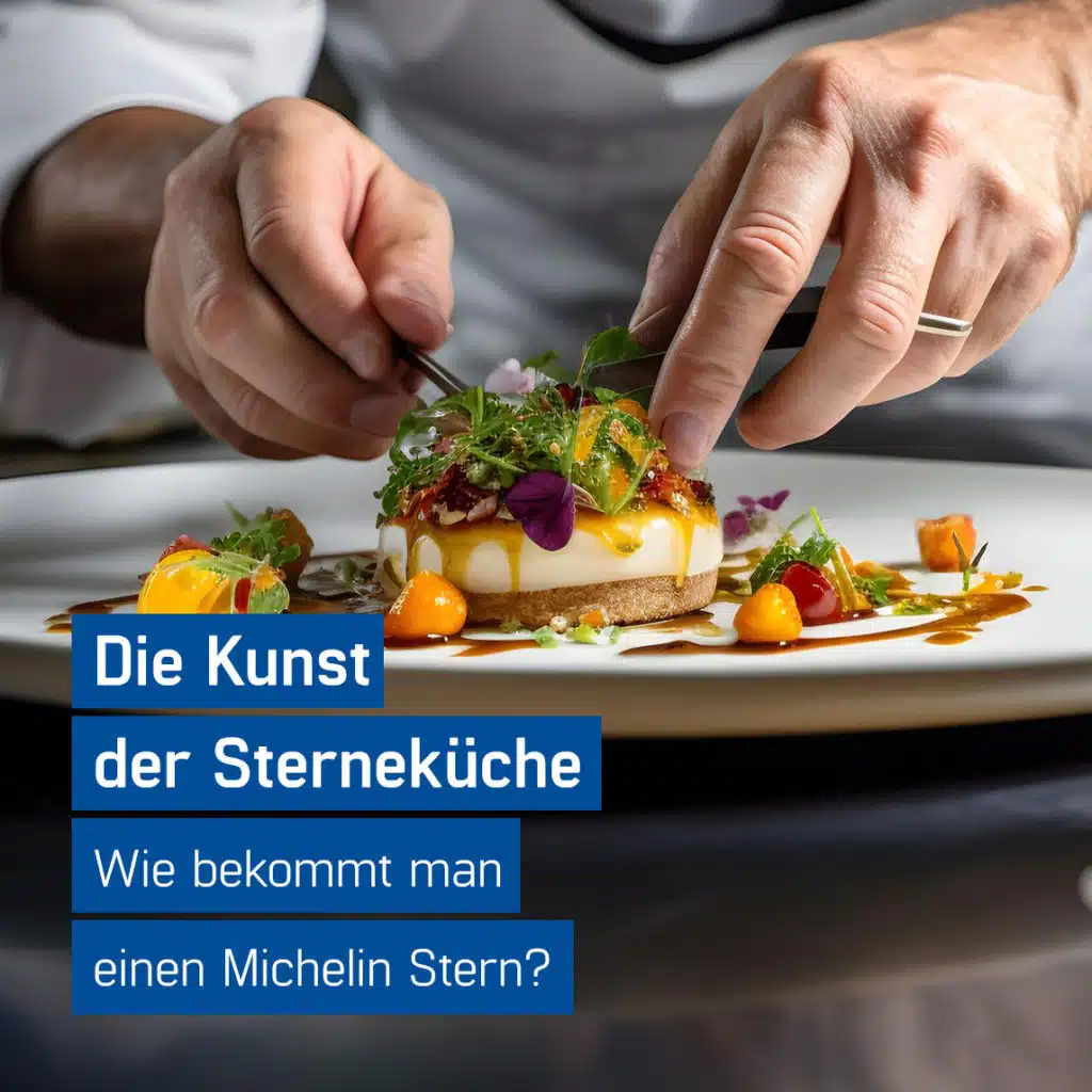 Sterne Koch richtet Essen auf einem Teller an. Wie bekommt man einen Michelin Stern? GastroSoft verrät es Dir.
