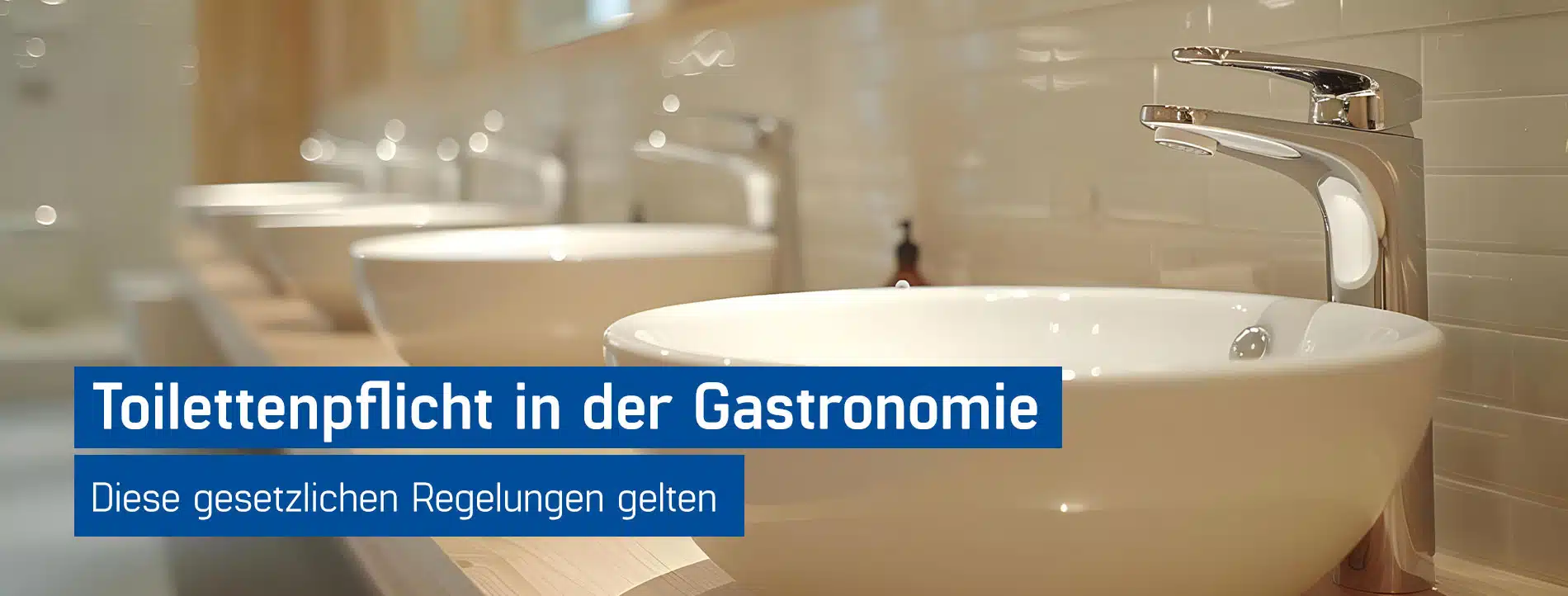 Waschbecken in öffentlicher Toilette - Toilettenpflicht Gastronomie, GastroSoft GmbH