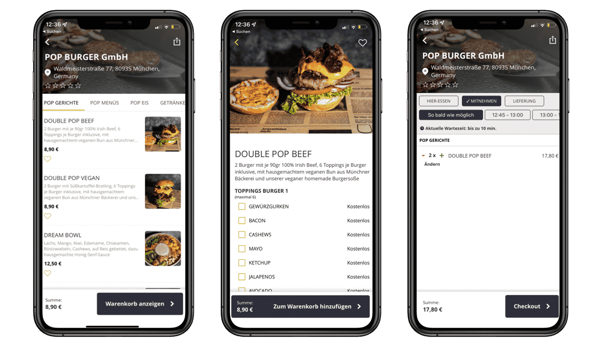 Bestellvorgang mit der ORDA App - ORDA Bestellsystem für Gastronomie