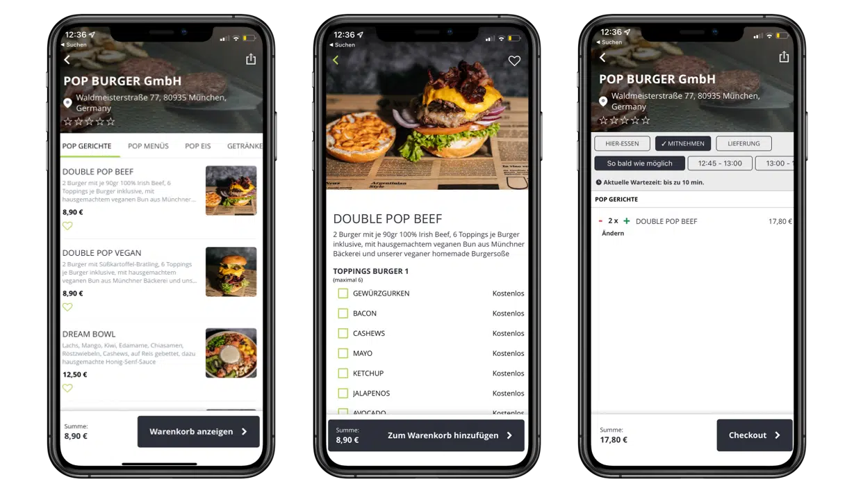 Bestellvorgang mit der ORDA App - ORDA Bestellsystem für Gastronomie