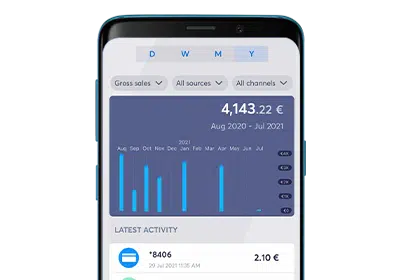 Viva Wallet mobile App auf einem Smartphone, GastroSoft