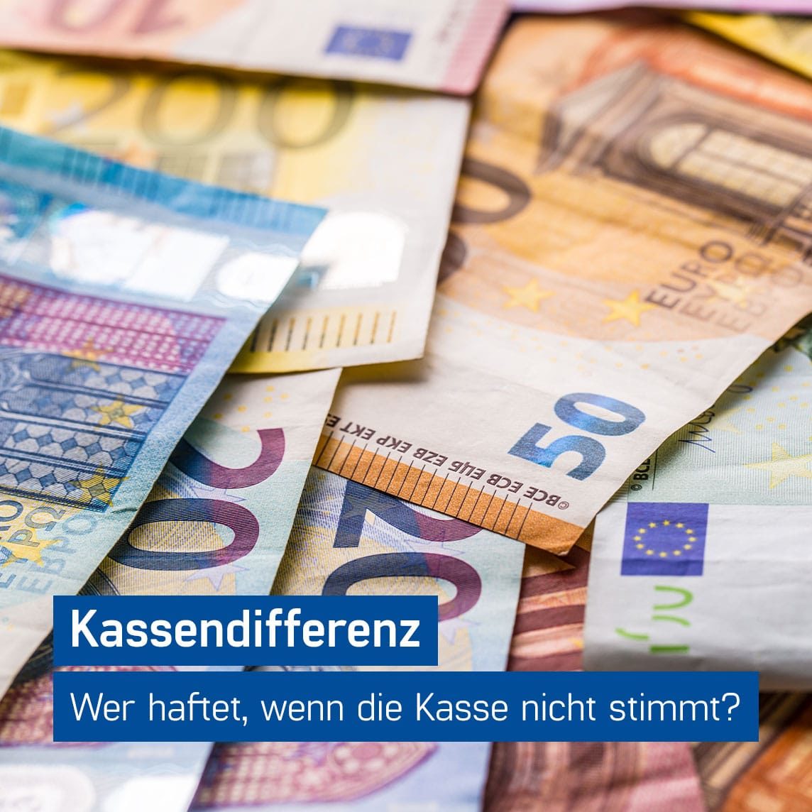 Gemischte Euro Geldscheine - Kassendifferenz, GastroSoft GmbH