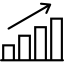 Diagram Icon schwarze Kontur für Vertriebspartner, Partner und Profis von GastroSoft